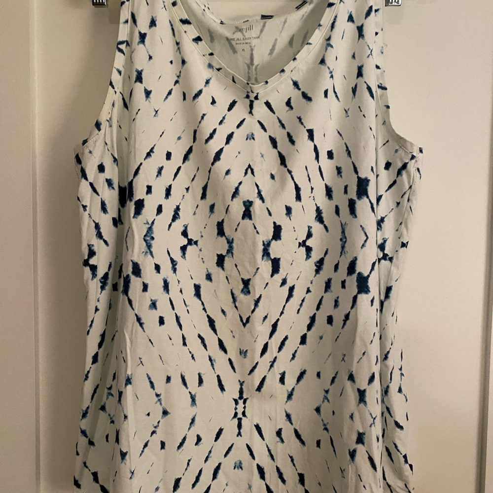 J. Jill navy tie dye tank